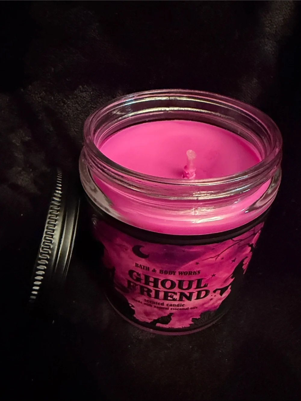 Bath & Body Works Ghoul Friend Scented Candle - Pink and Black
